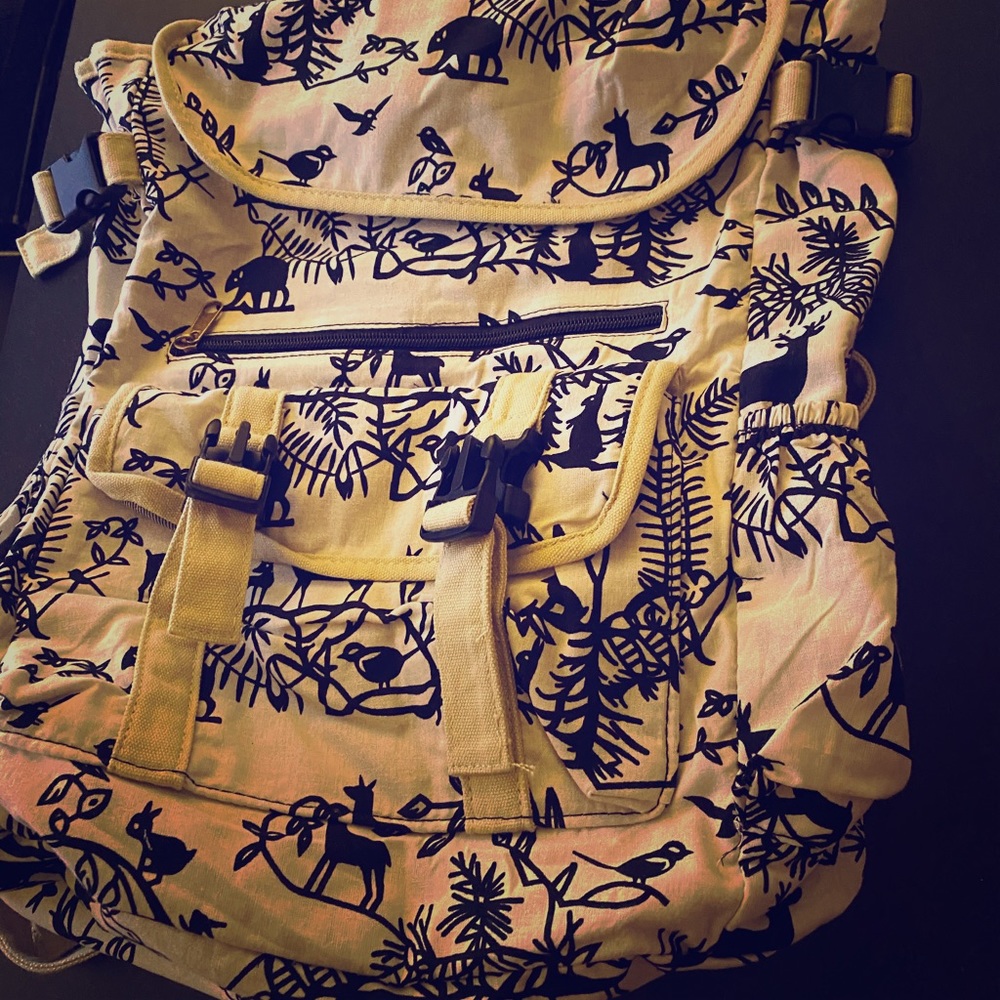 Multi pocket backpack